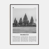 Prambanan Travel B&W Poster