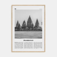 Prambanan Travel B&W Poster