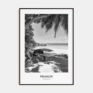 Praslin Portrait B&W Poster