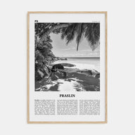 Praslin Travel B&W Poster