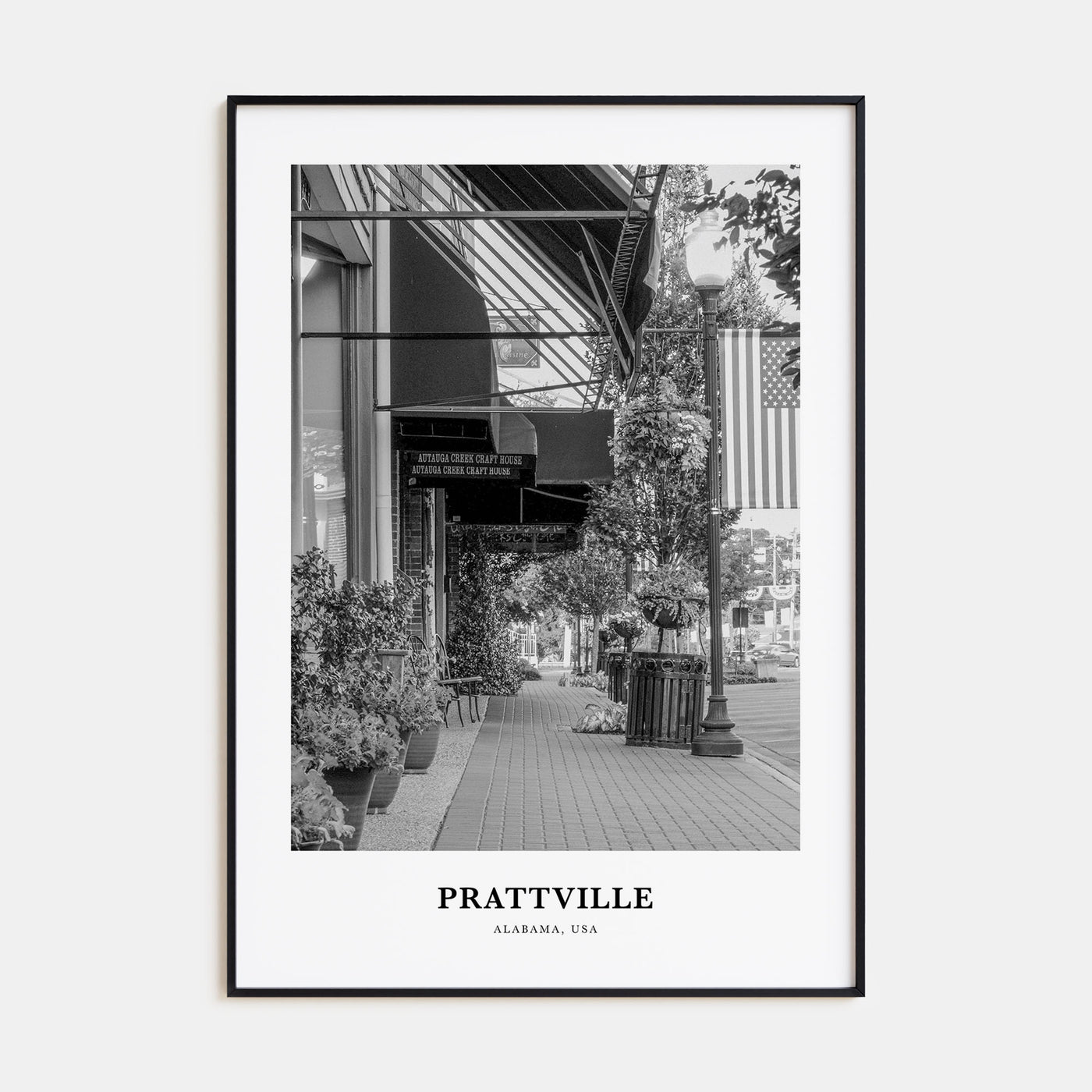 Prattville Portrait B&W Poster