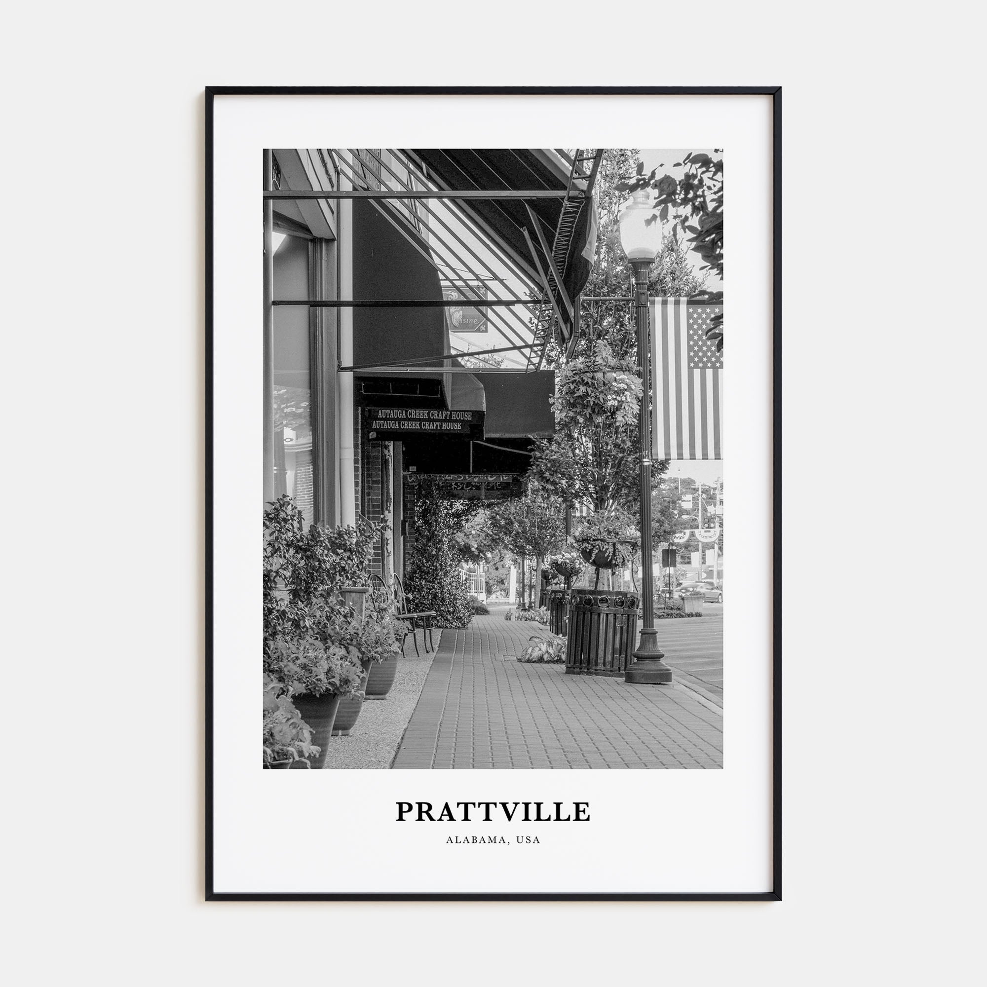 Prattville Portrait B&W Poster