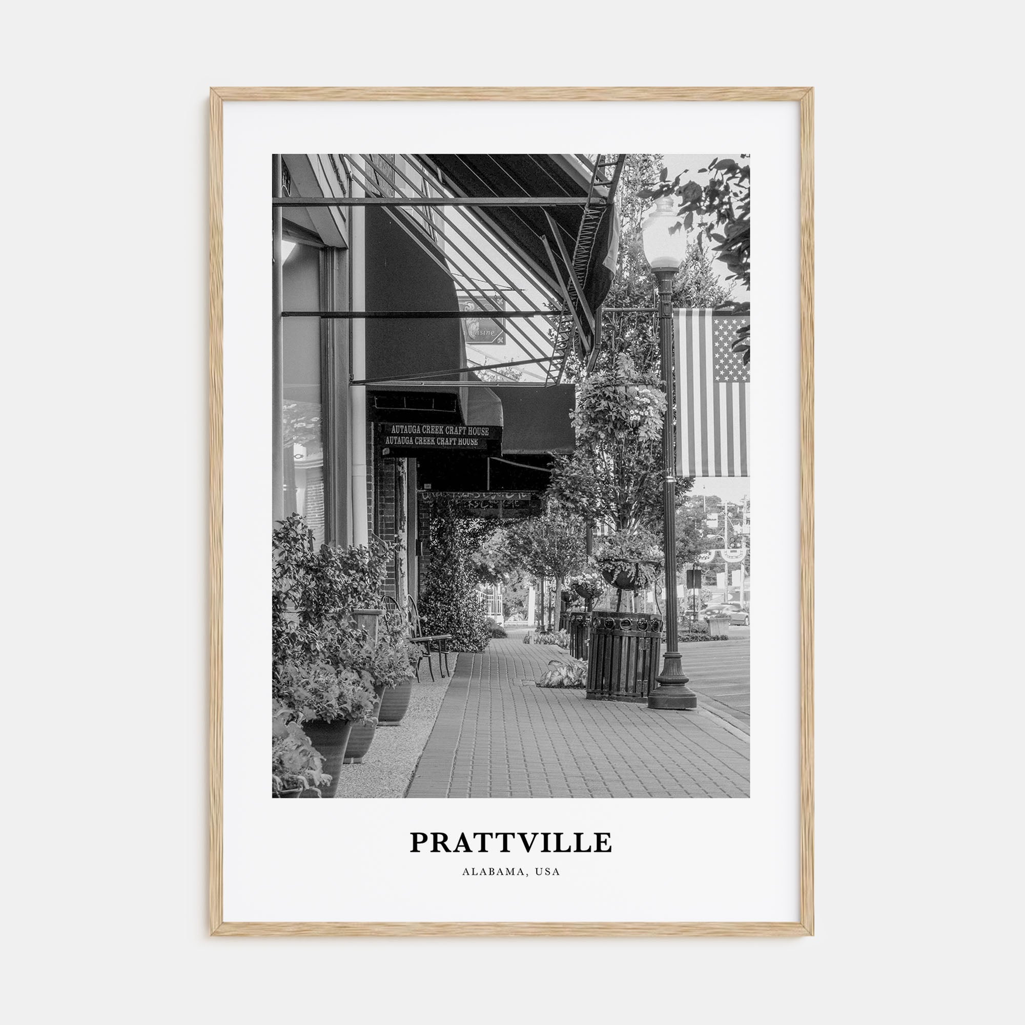 Prattville Portrait B&W Poster