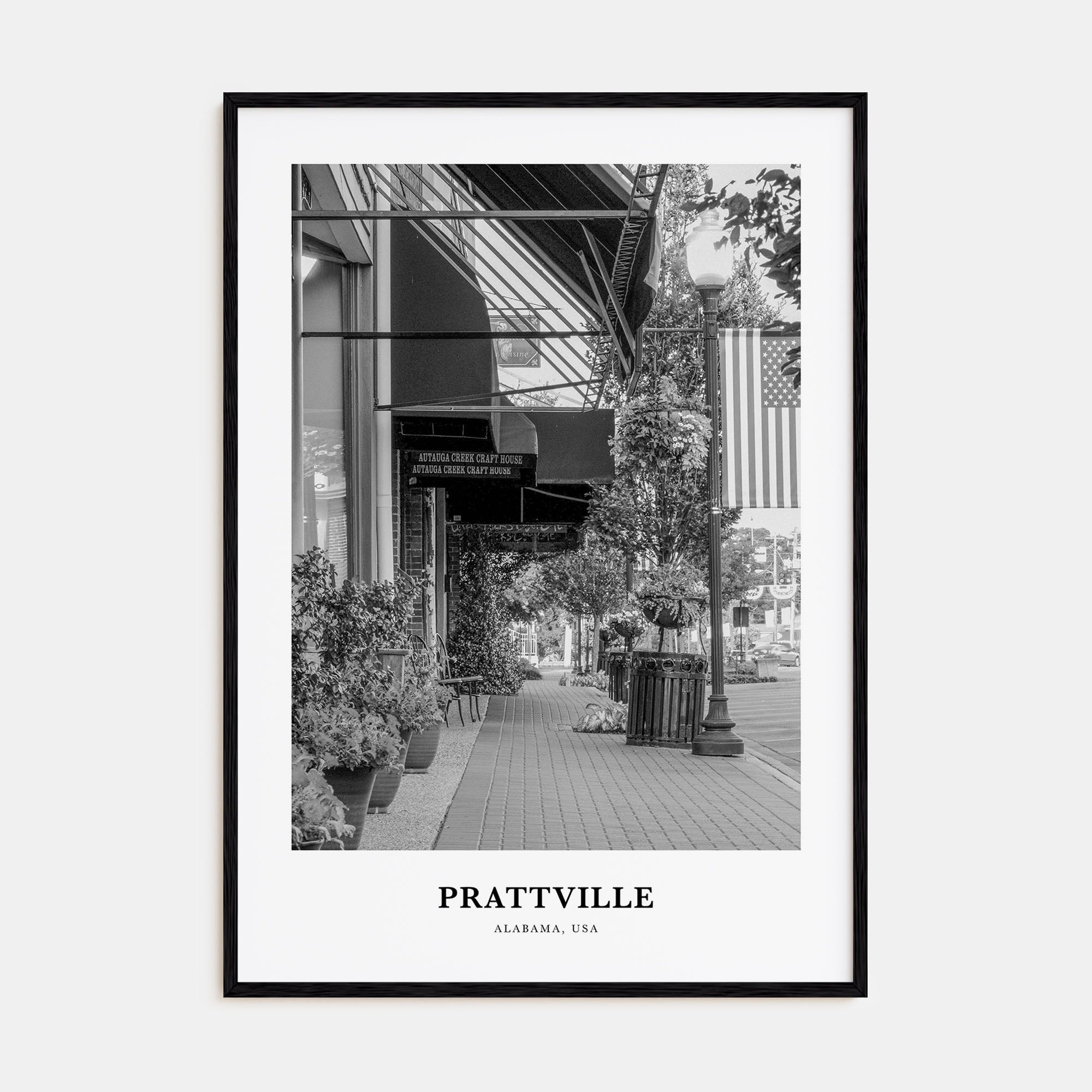 Prattville Portrait B&W Poster
