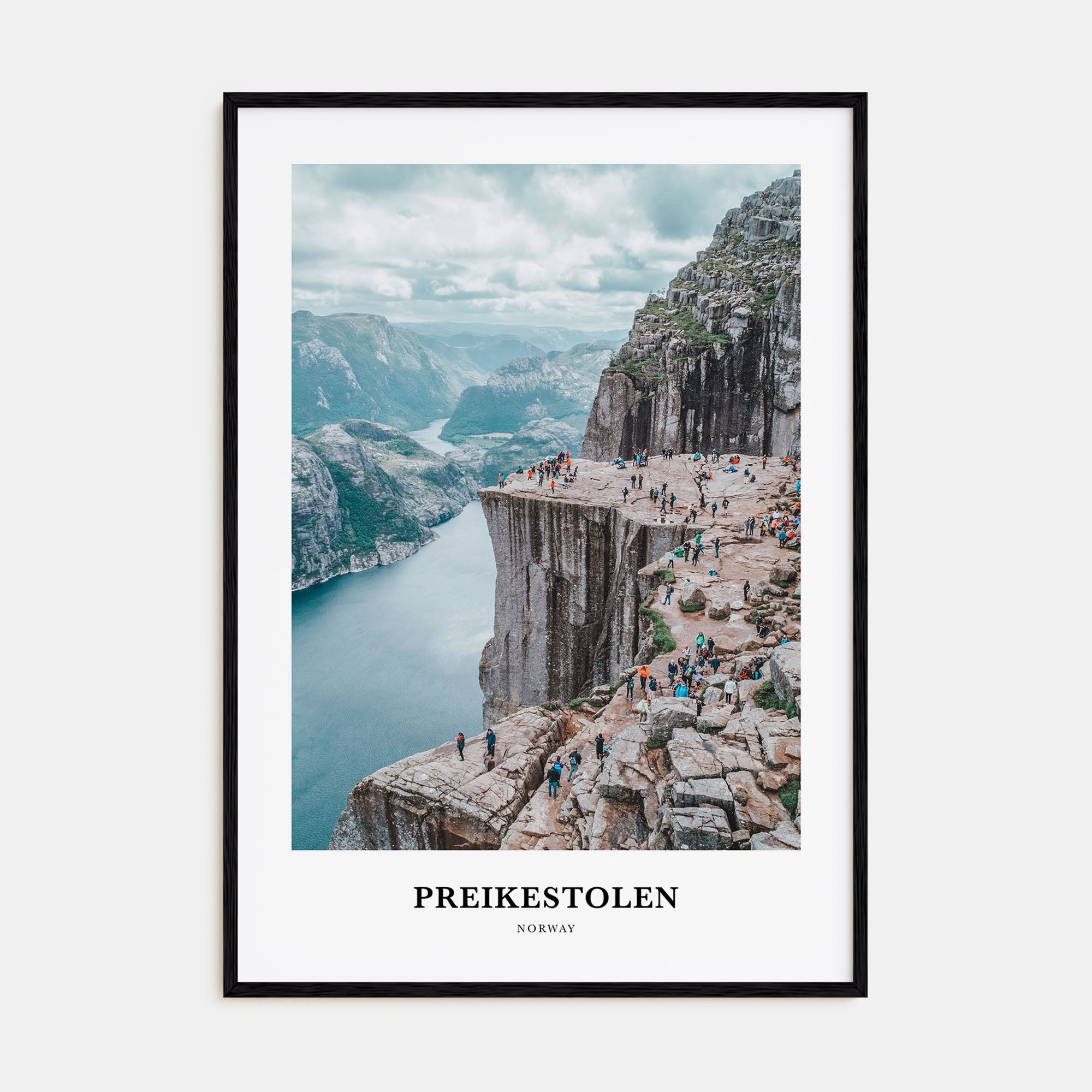 Preikestolen Portrait Color Poster