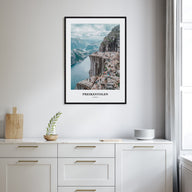 Preikestolen Portrait Color Poster