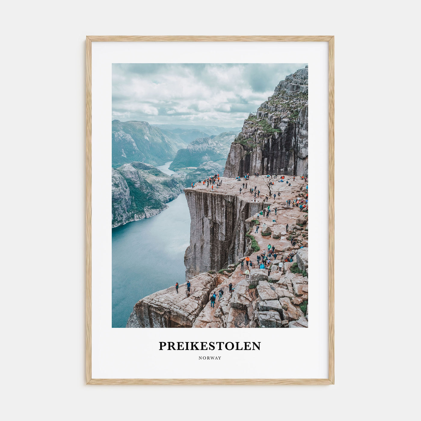 Preikestolen Portrait Color Poster