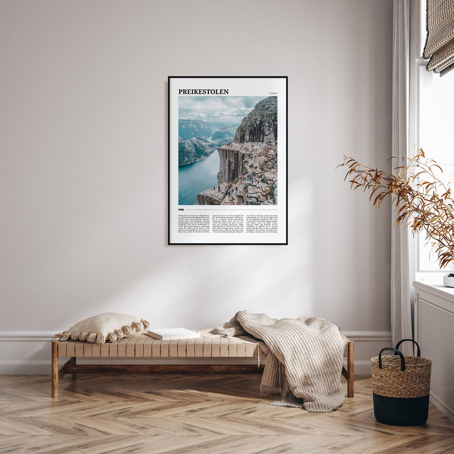 Preikestolen Travel Color Poster
