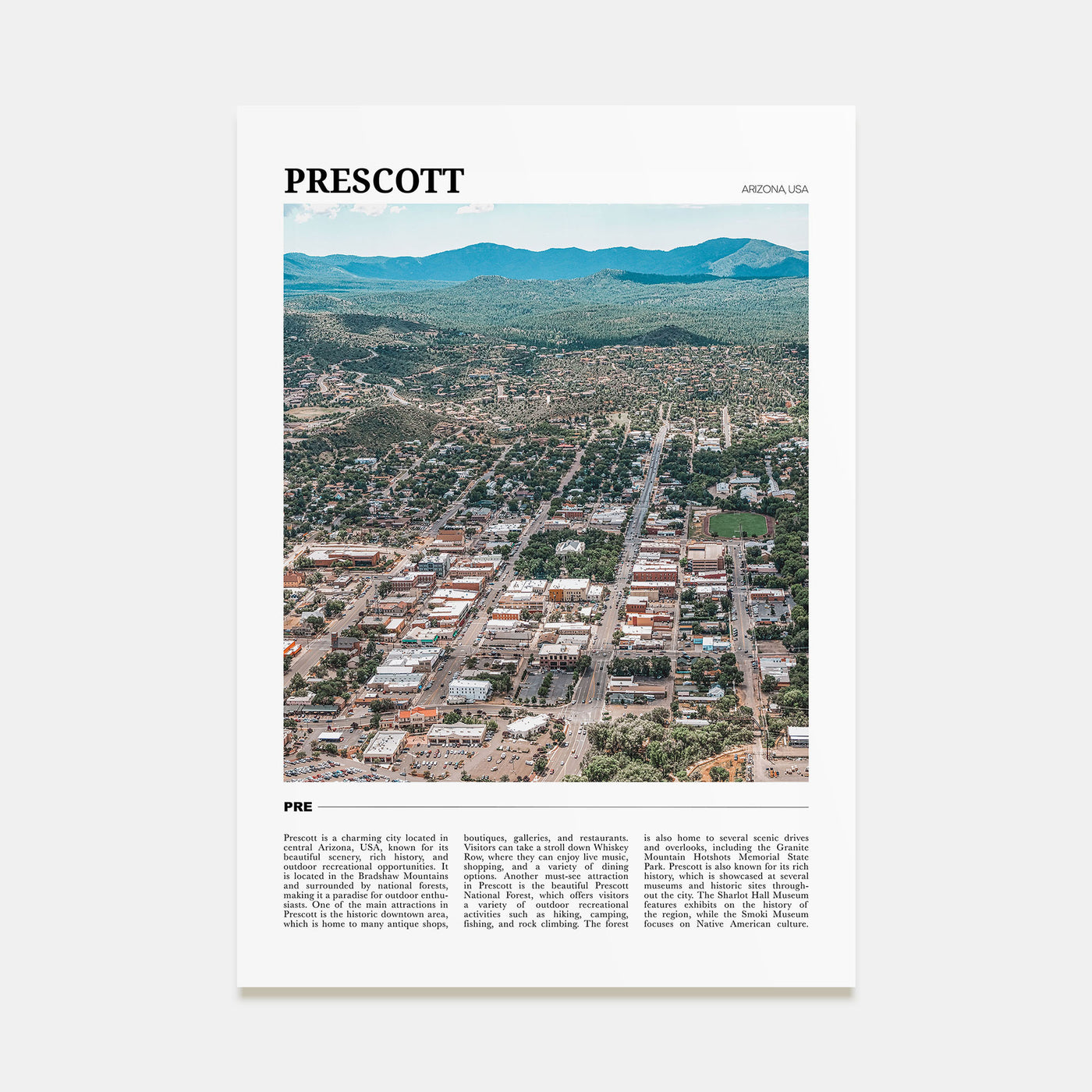 Prescott Travel Color Poster