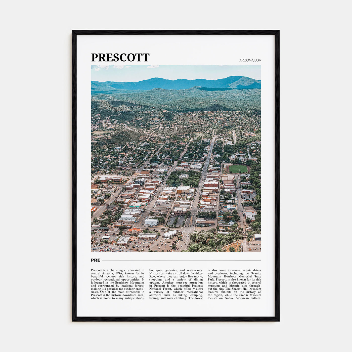 Prescott Travel Color Poster