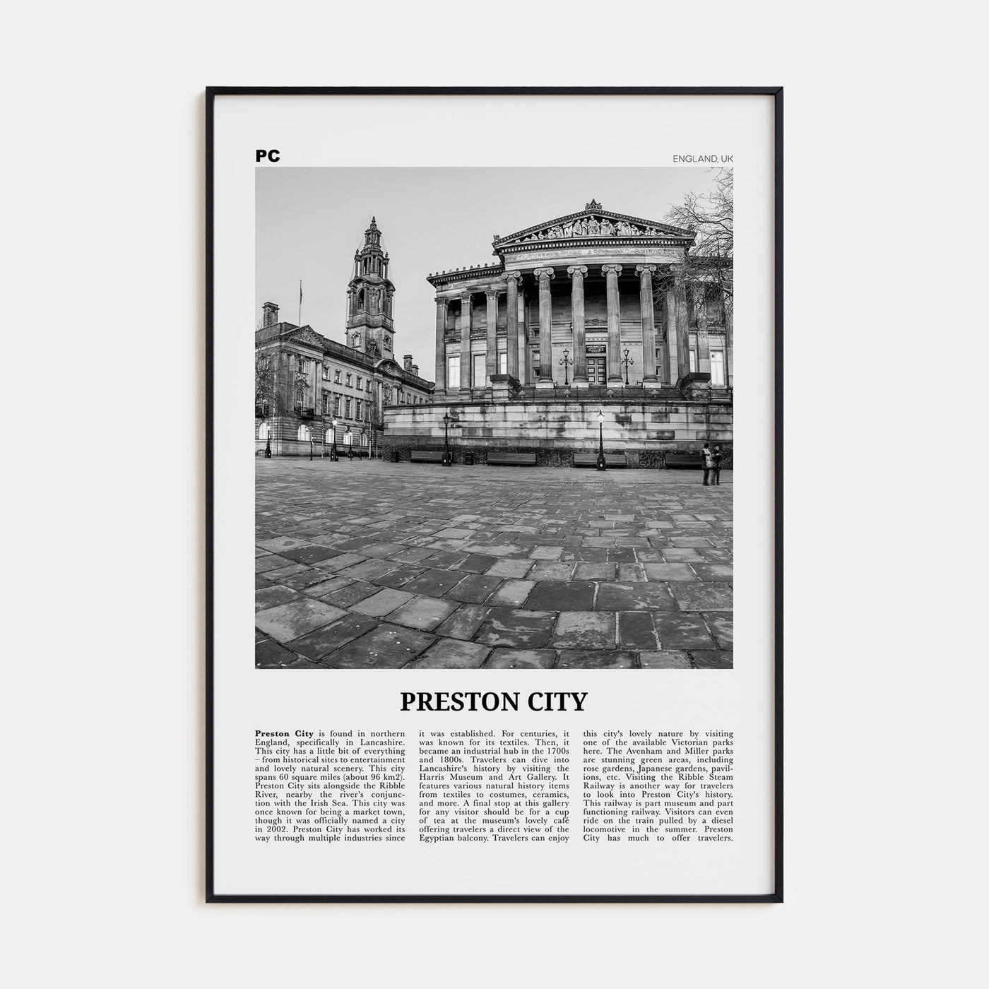 Preston Travel B&W No 2 Poster