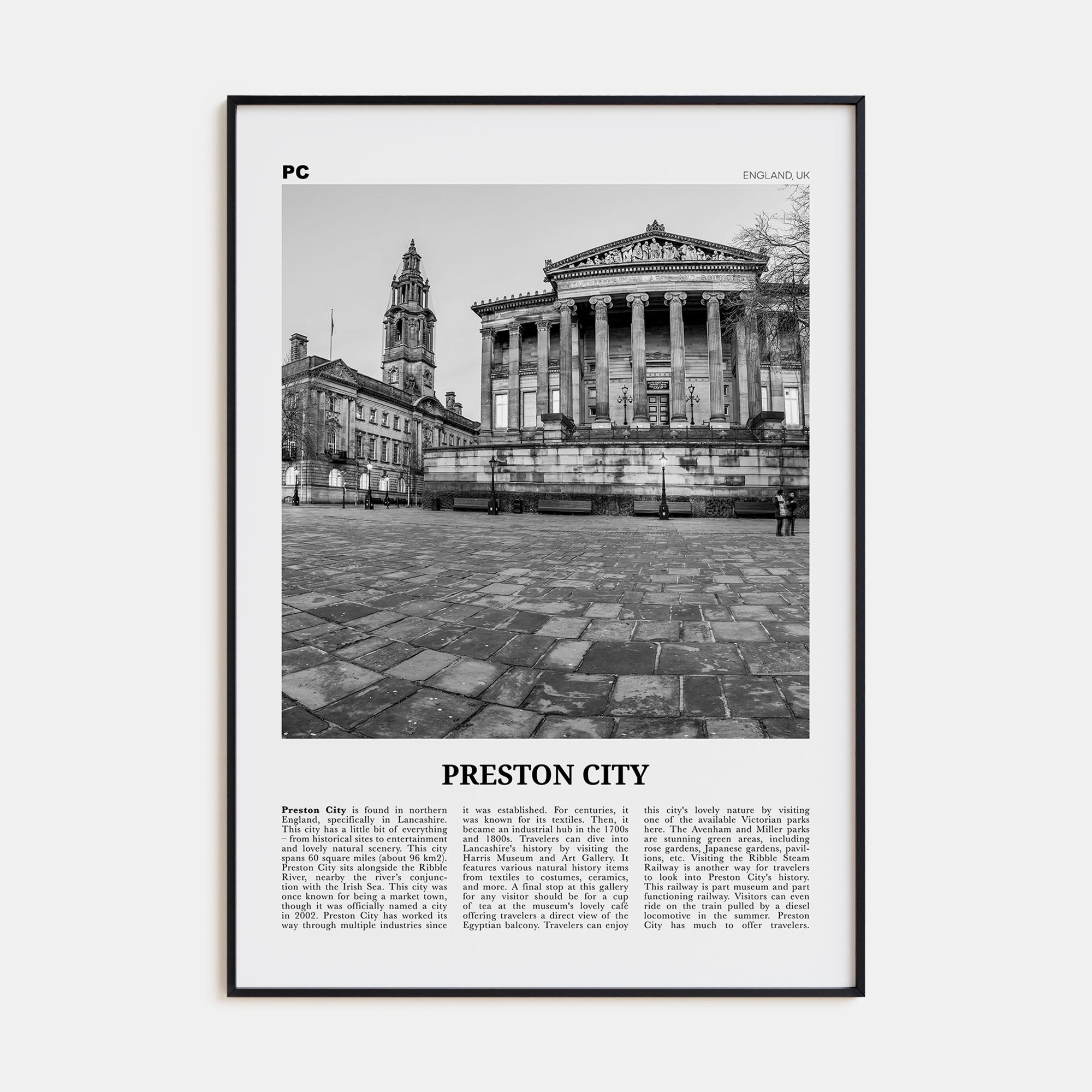 Preston Travel B&W No 2 Poster