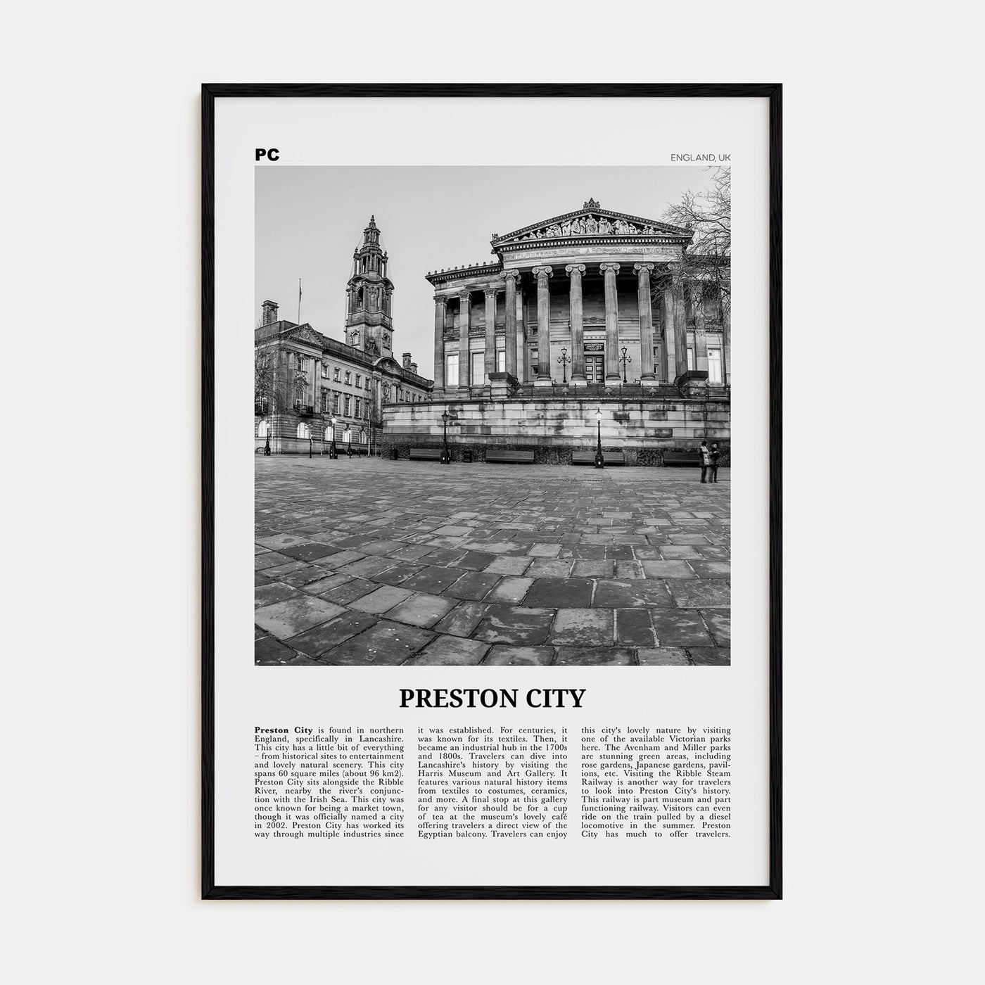 Preston Travel B&W No 2 Poster