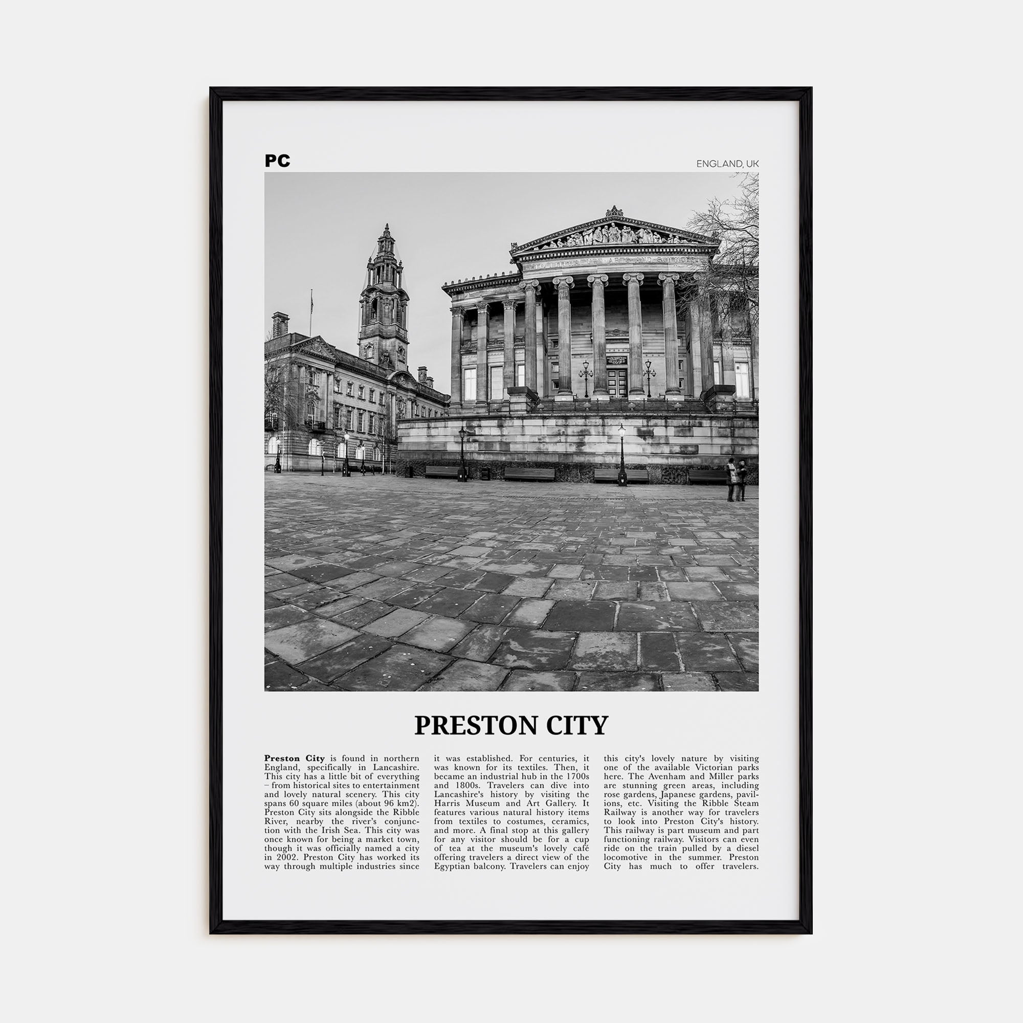 Preston Travel B&W No 2 Poster