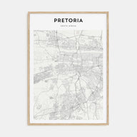 Pretoria Map Portrait Poster