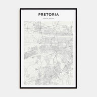 Pretoria Map Portrait Poster