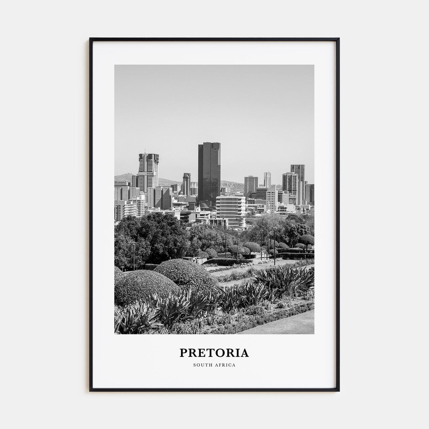Pretoria Portrait B&W Poster
