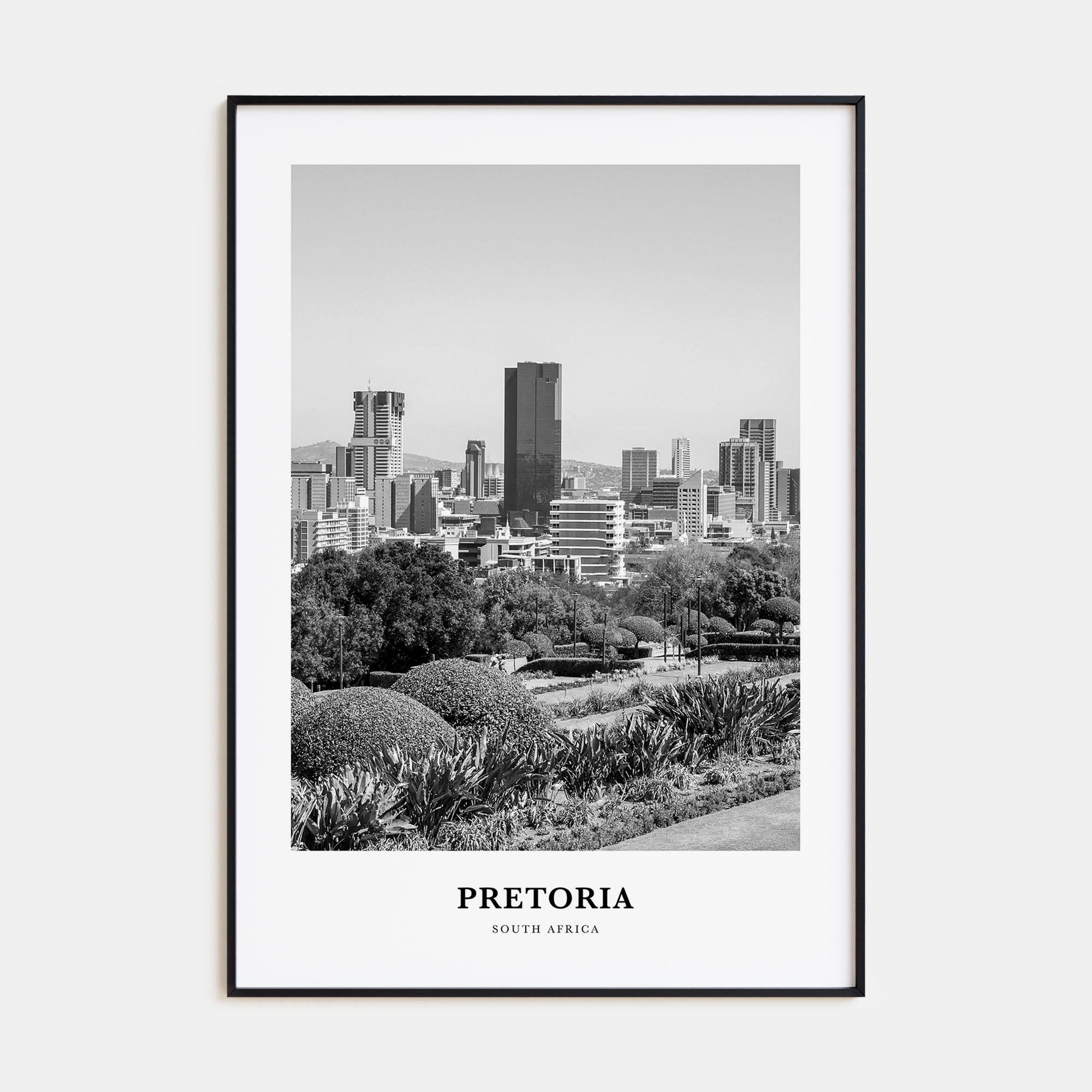 Pretoria Portrait B&W Poster