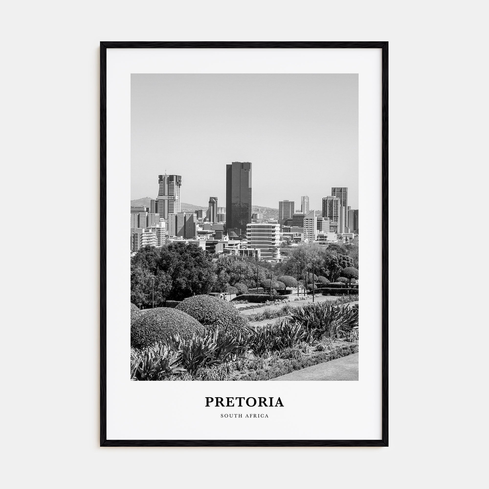 Pretoria Portrait B&W Poster