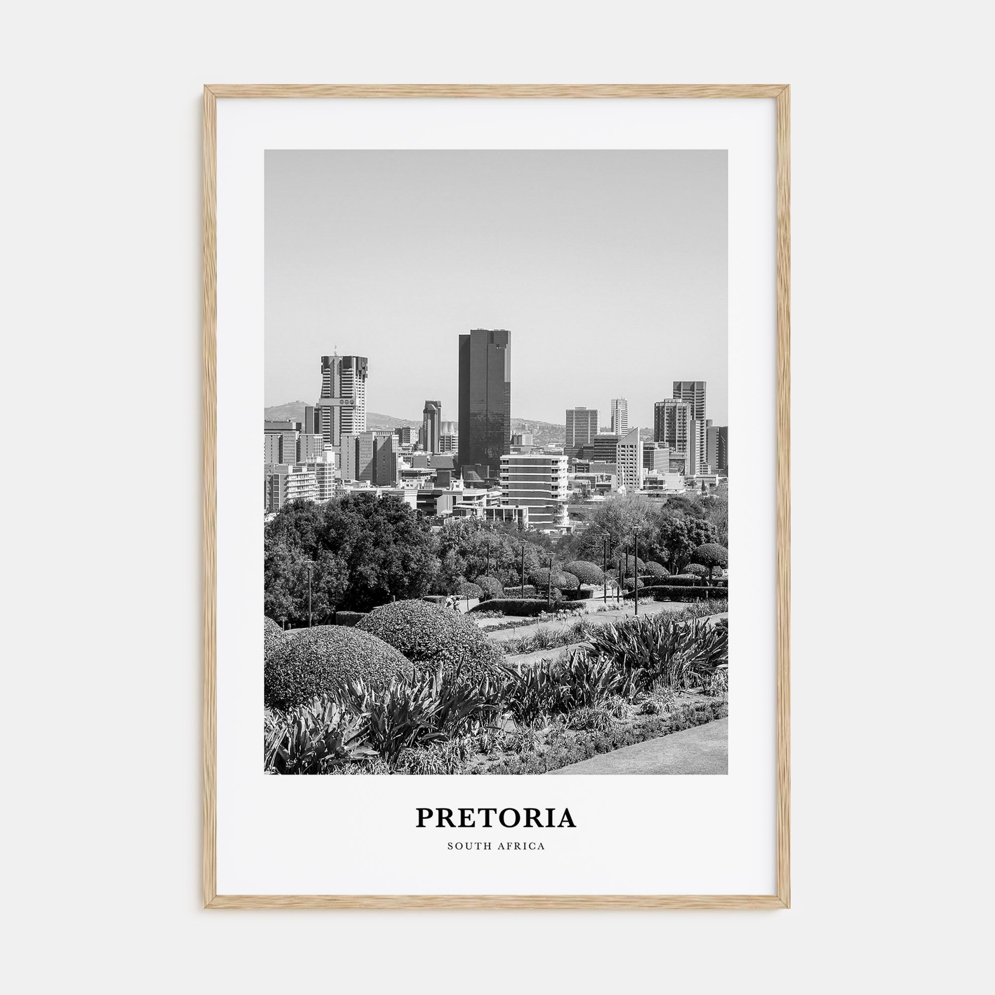 Pretoria Portrait B&W Poster
