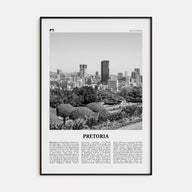 Pretoria Travel B&W Poster