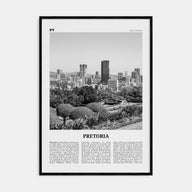 Pretoria Travel B&W Poster