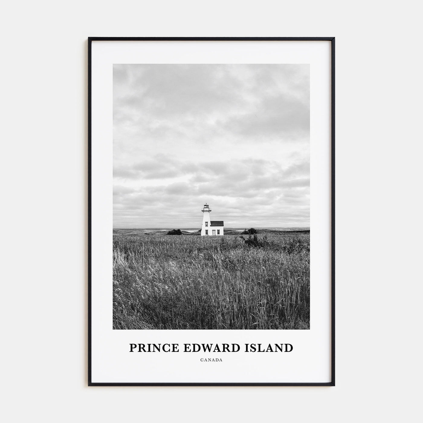 Prince Edward Island Portrait B&W Poster