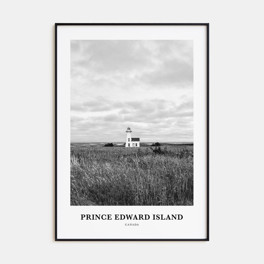 Prince Edward Island Portrait B&W Poster
