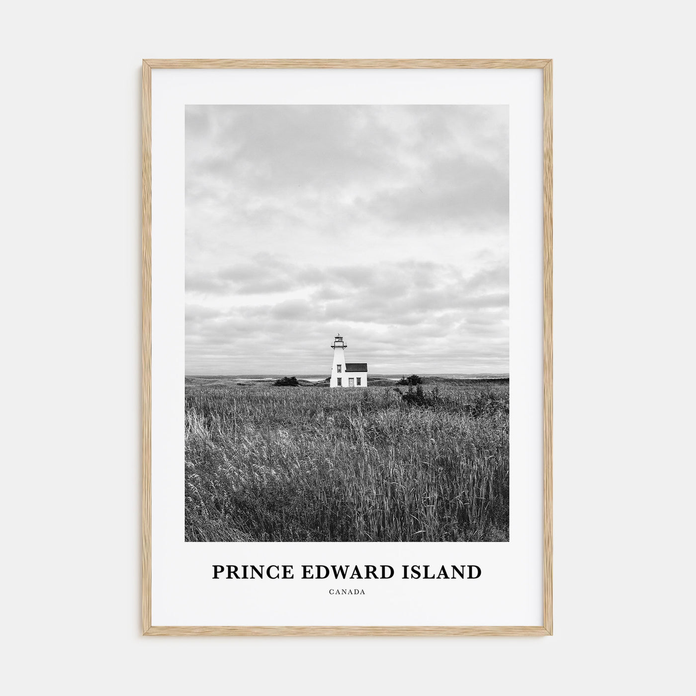 Prince Edward Island Portrait B&W Poster