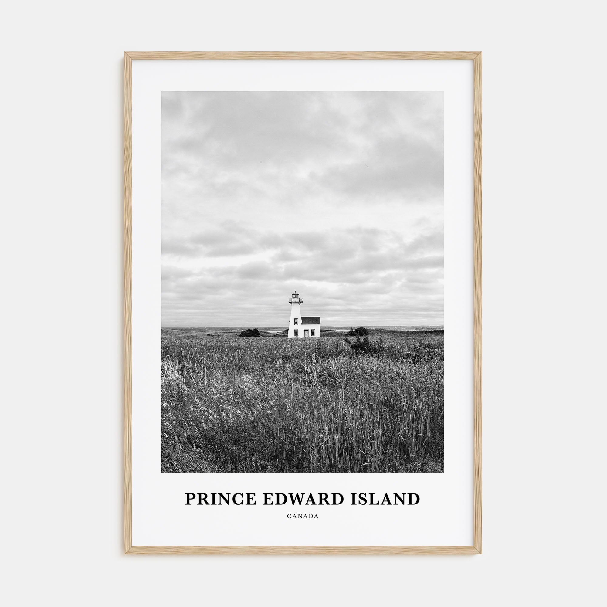 Prince Edward Island Portrait B&W Poster