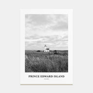 Prince Edward Island Portrait B&W Poster