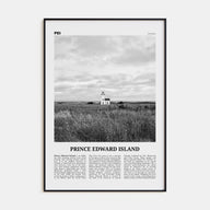 Prince Edward Island Travel B&W Poster