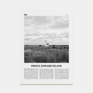 Prince Edward Island Travel B&W Poster