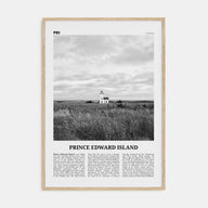 Prince Edward Island Travel B&W Poster