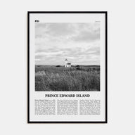 Prince Edward Island Travel B&W Poster