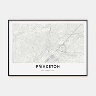 Princeton Map Landscape Poster