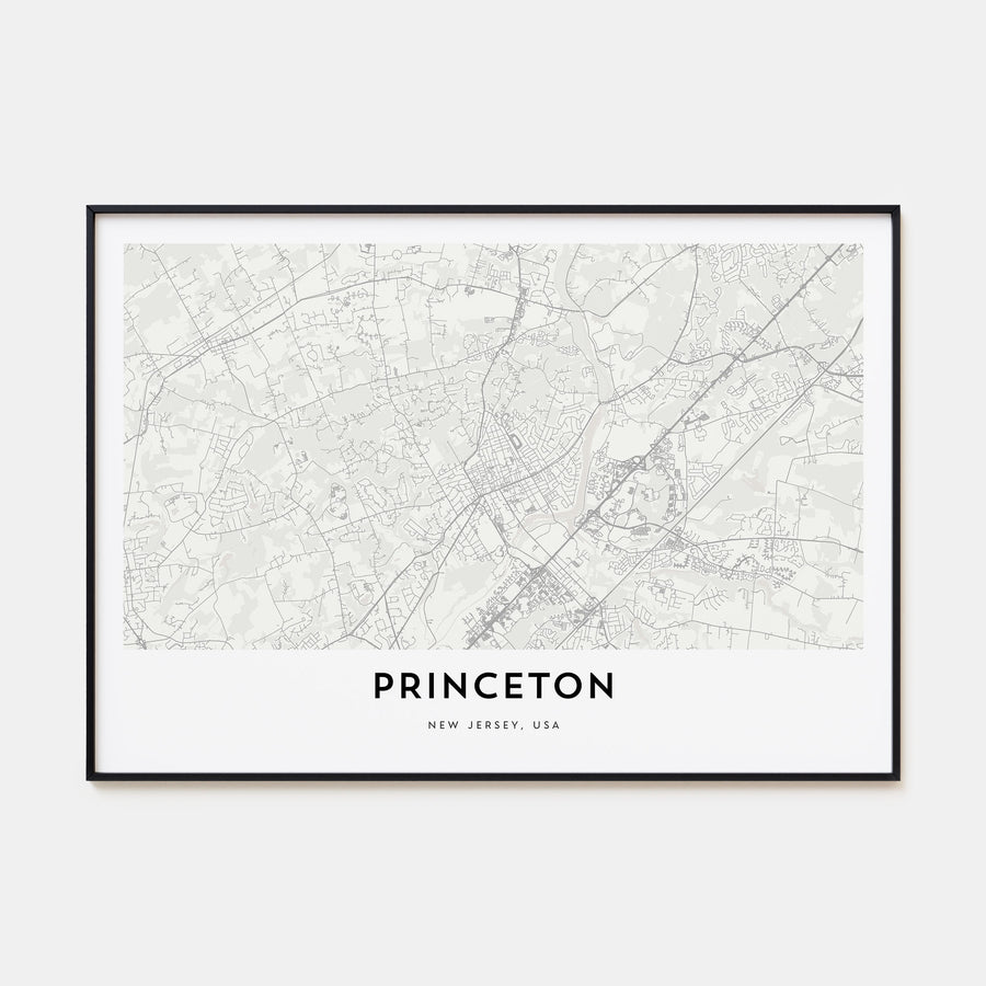 Princeton Map Landscape Poster