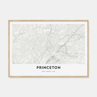 Princeton Map Landscape Poster