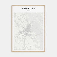 Prishtina Map Portrait Poster