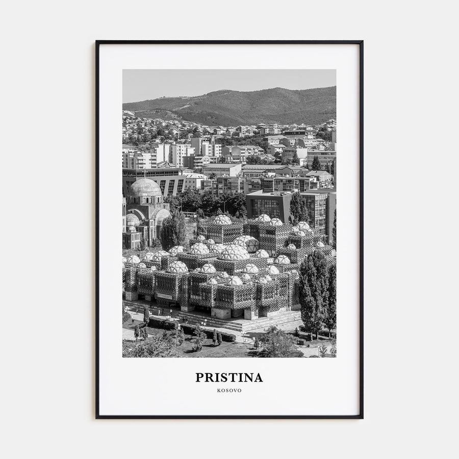 Pristina Portrait B&W Poster