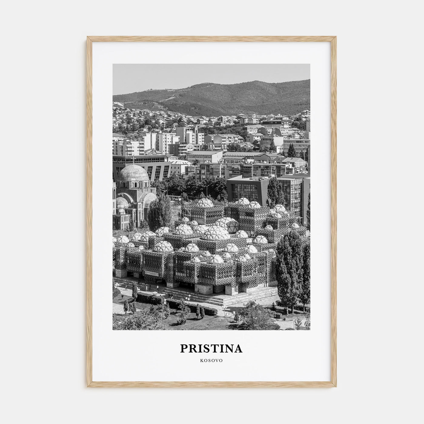 Pristina Portrait B&W Poster