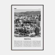 Pristina Travel B&W Poster
