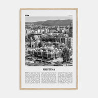 Pristina Travel B&W Poster