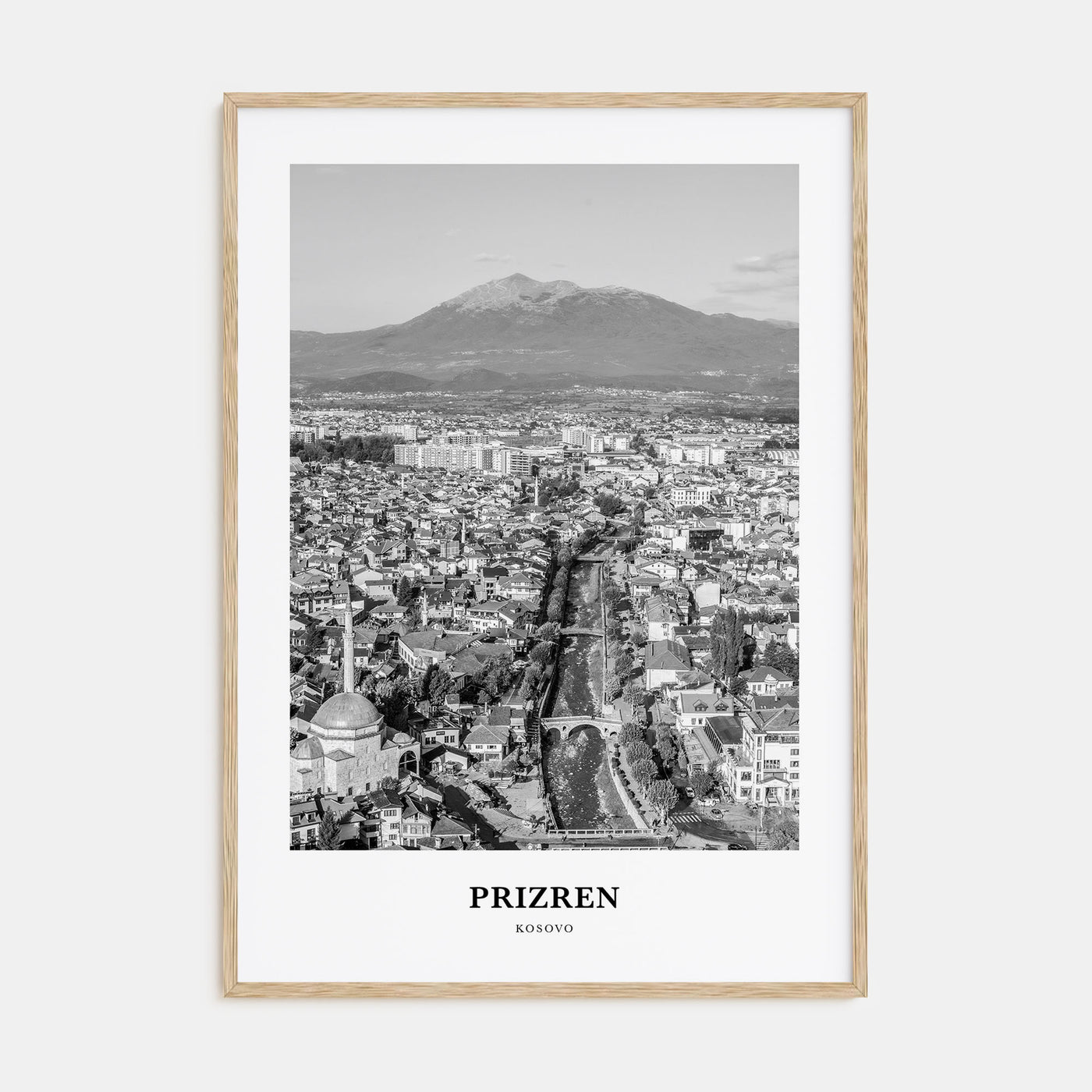Prizren Portrait B&W Poster