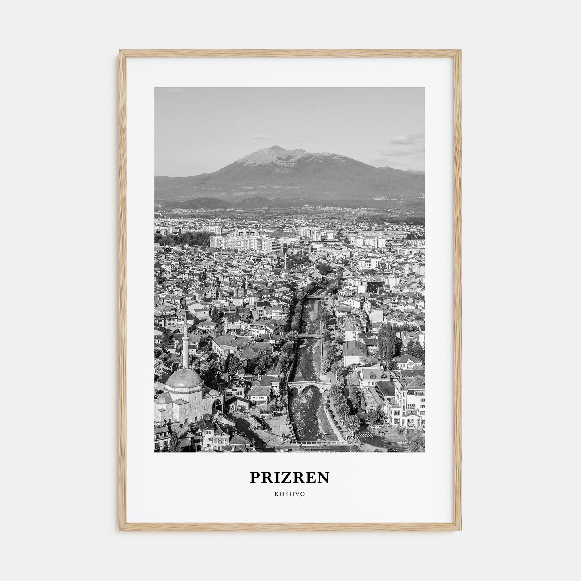 Prizren Portrait B&W Poster