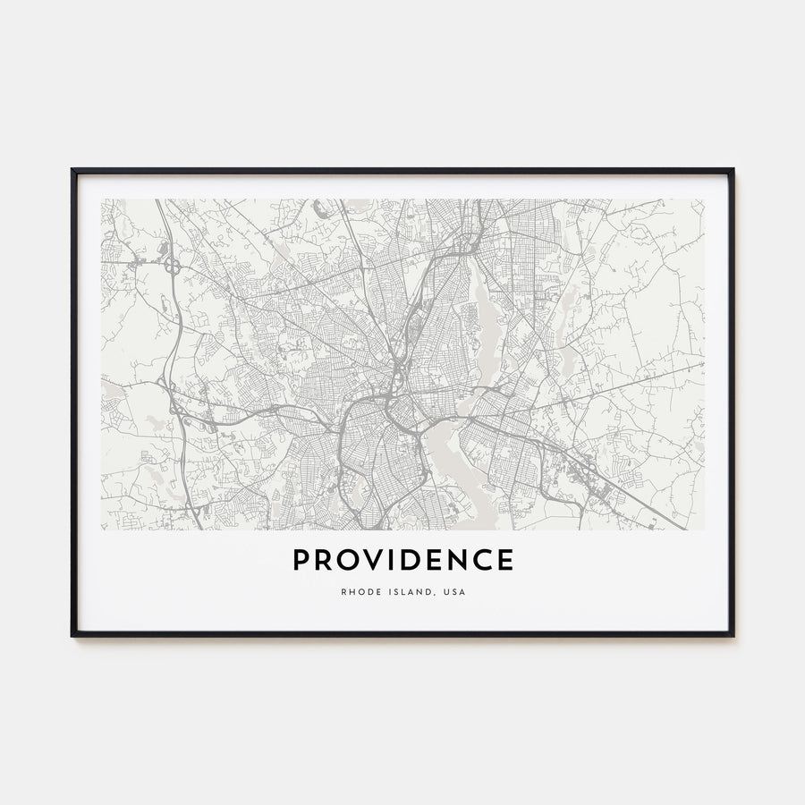 Providence Map Landscape Poster