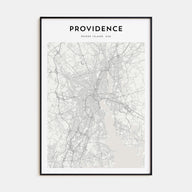 Providence Map Portrait Poster