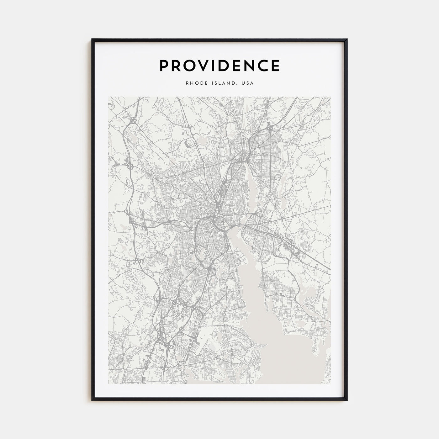 Providence Map Portrait Poster