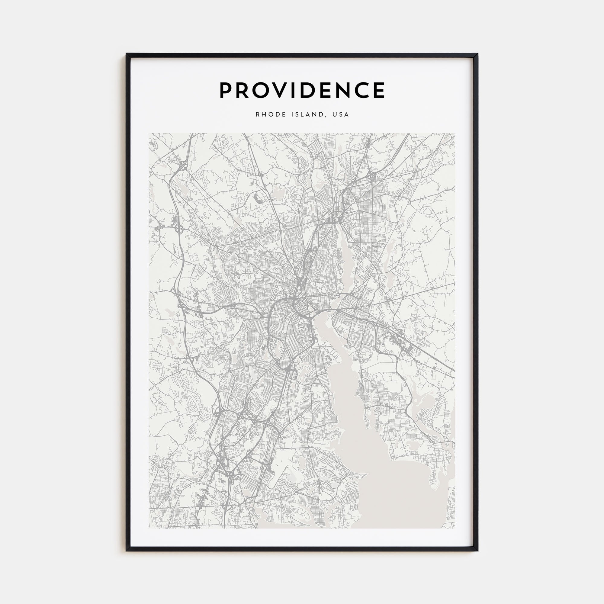 Providence Map Portrait Poster