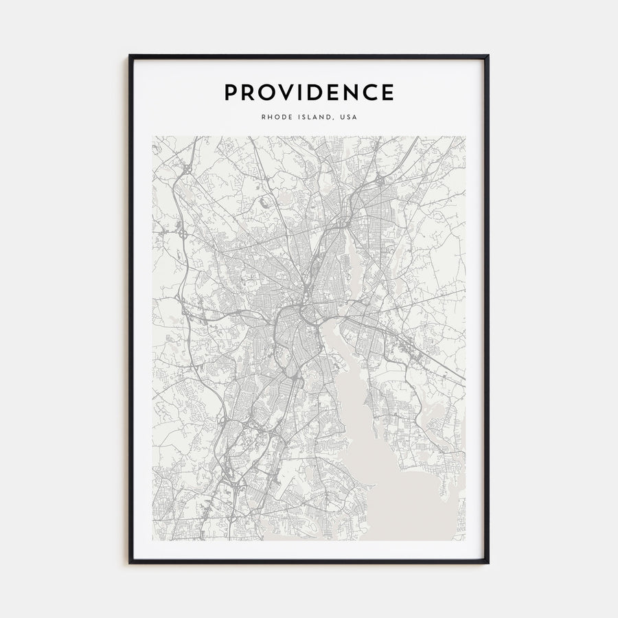 Providence Map Portrait Poster